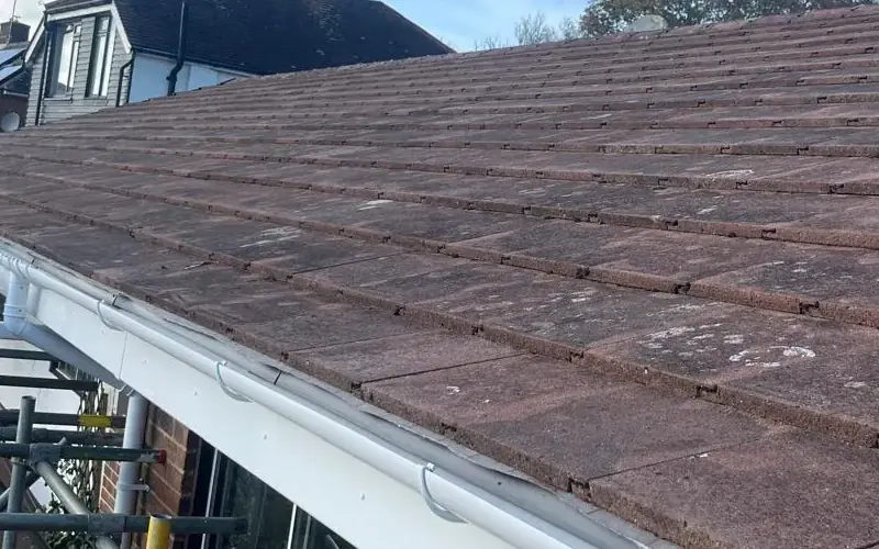 Fascia and guttering along the eaves, one of our jobs